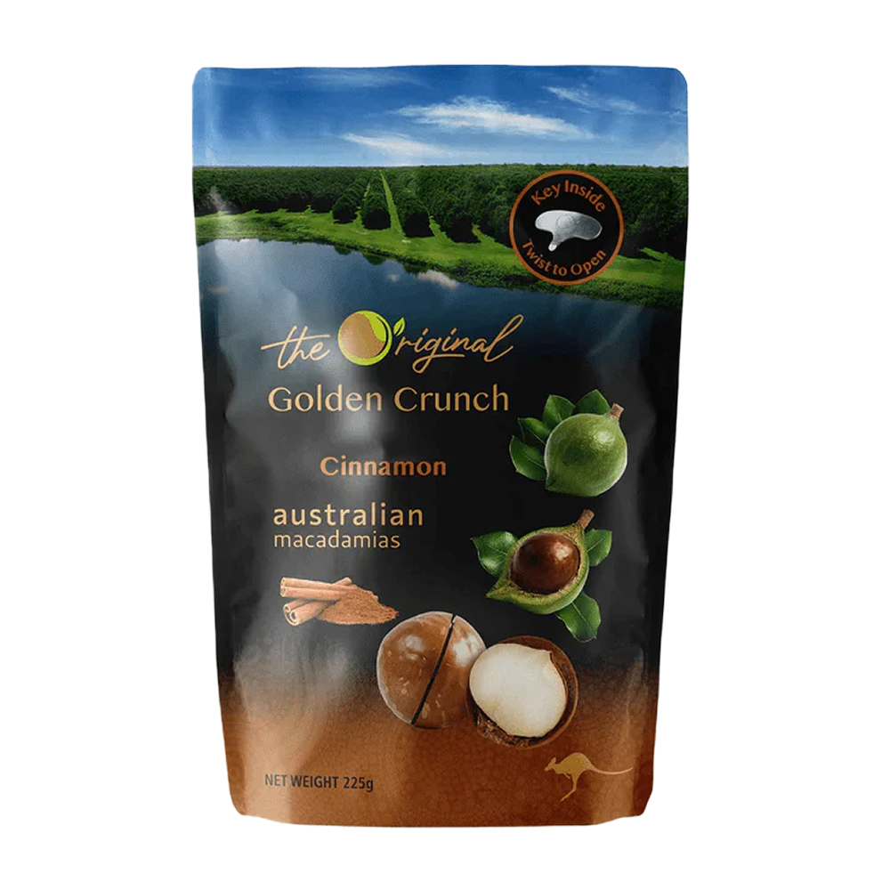 Happy Nut Macadamias Cinnamon 225g