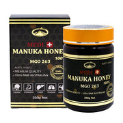 Australian manuka honey MGO 263 250g jar detail