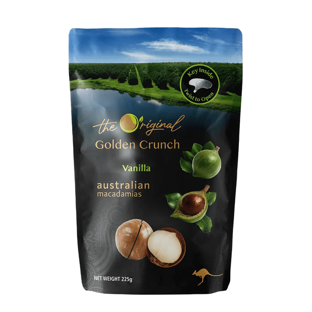 Happy Nut Macadamias Vanilla 225g