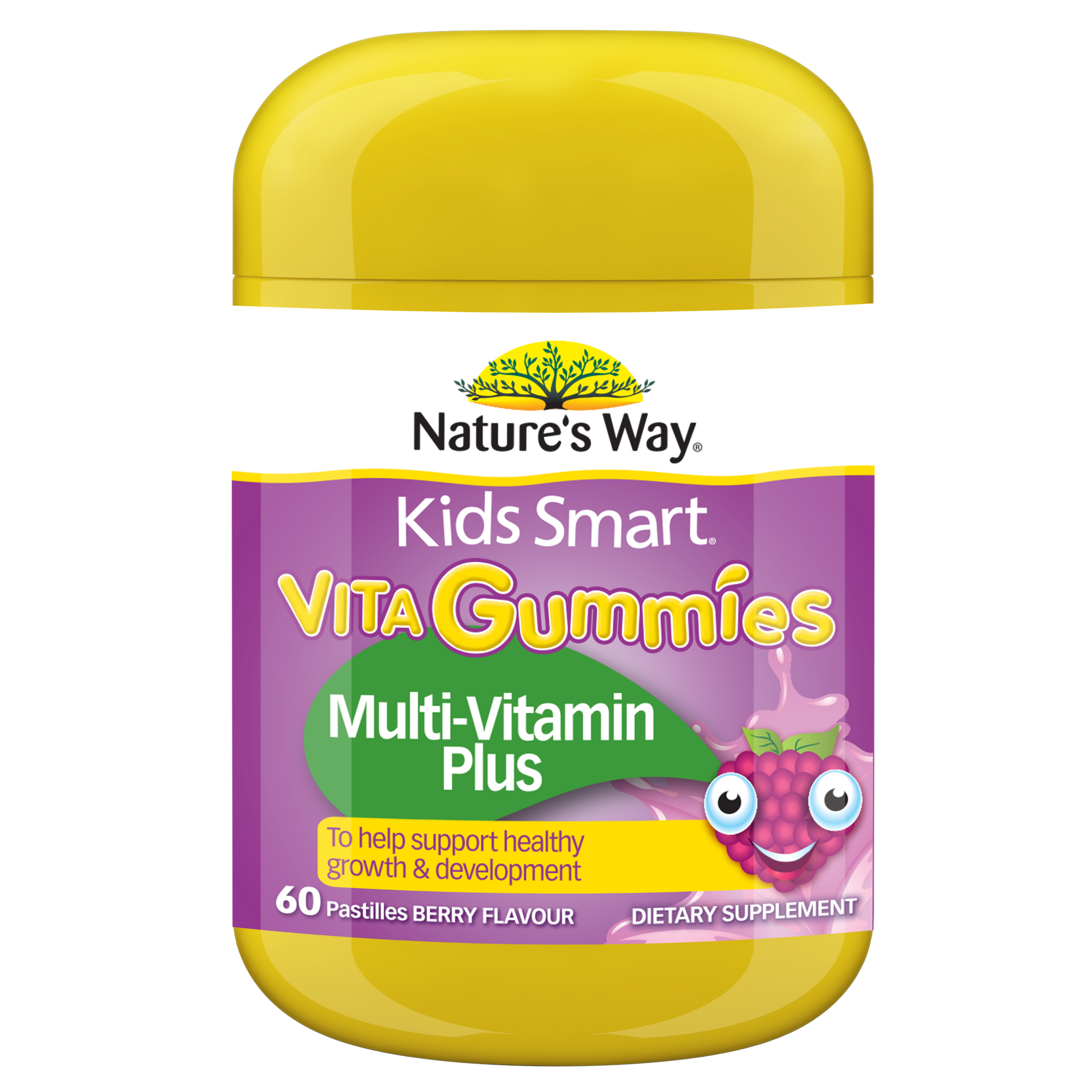 Nature's Way Kids Smart Vita Gummies Multi-Vitamin Plus 60's - front