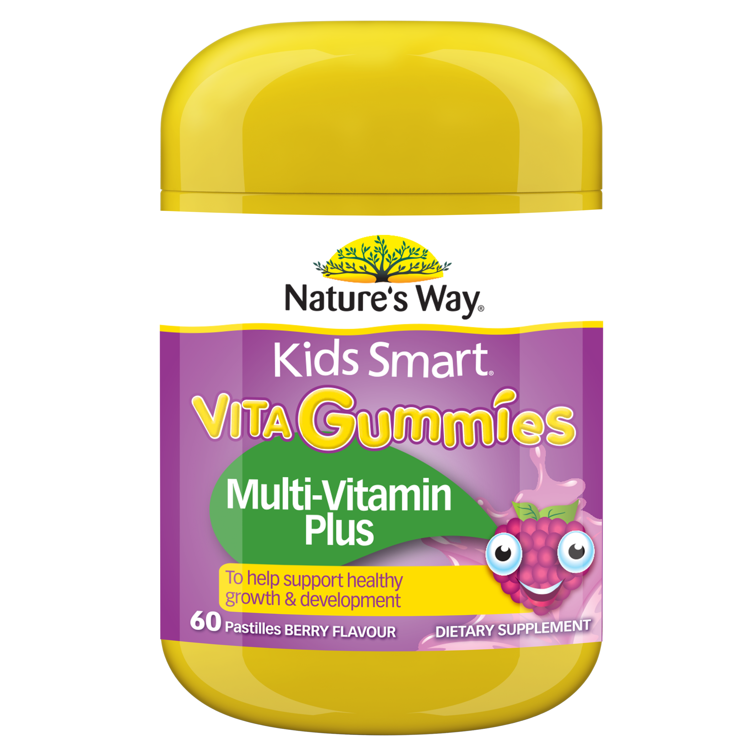 Nature's Way Kids Smart Vita Gummies Multi-Vitamin Plus 60's - front