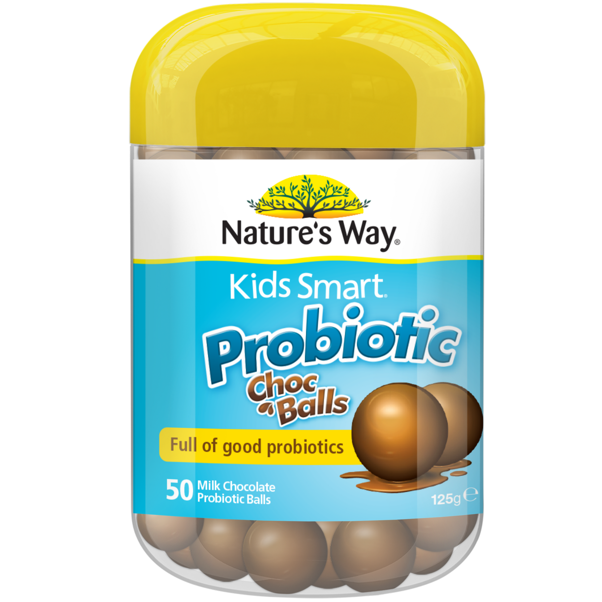 Nature's Way Kids Smart Probiotic Choc Balls 50's - front
