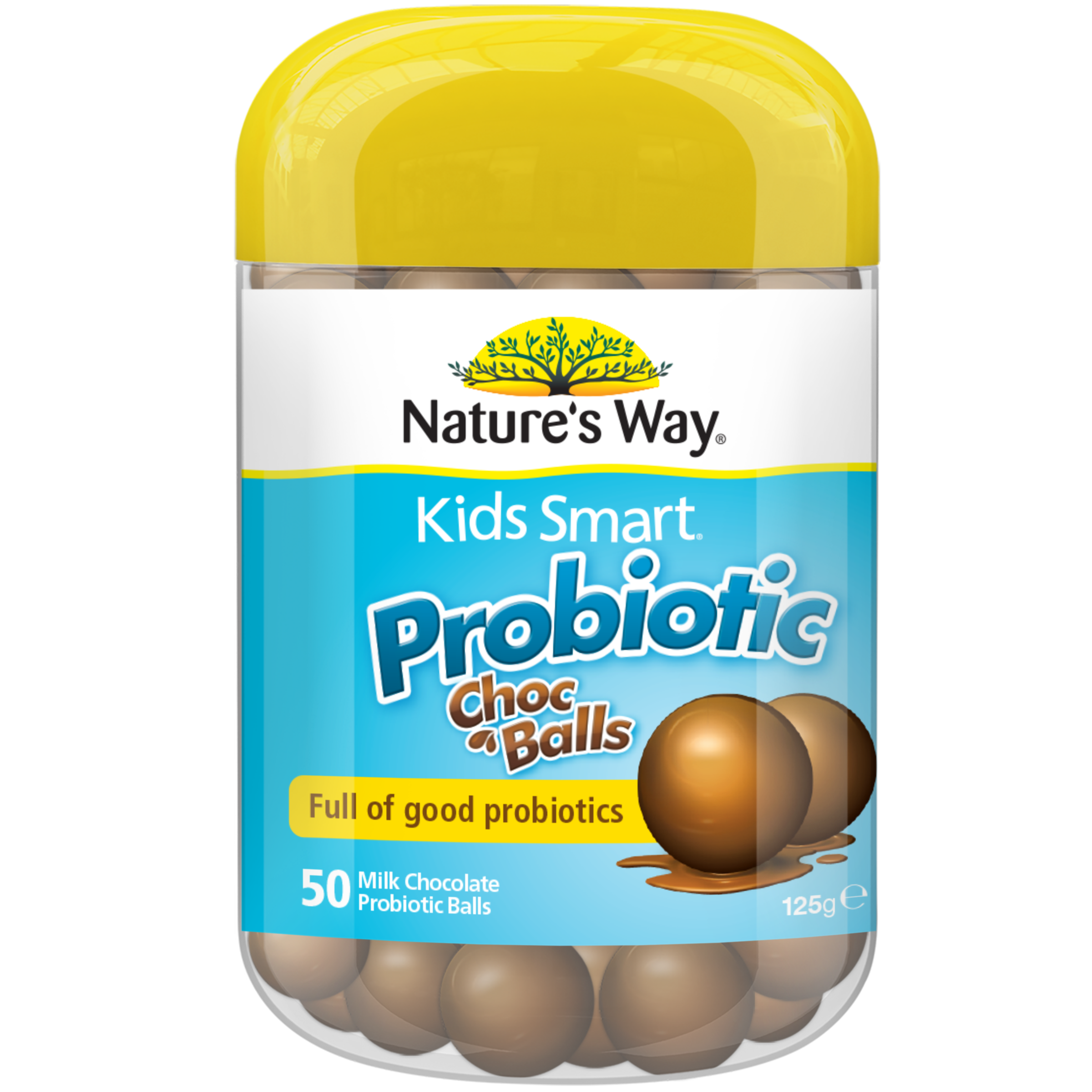 Nature's Way Kids Smart Probiotic Choc Balls 50's - front