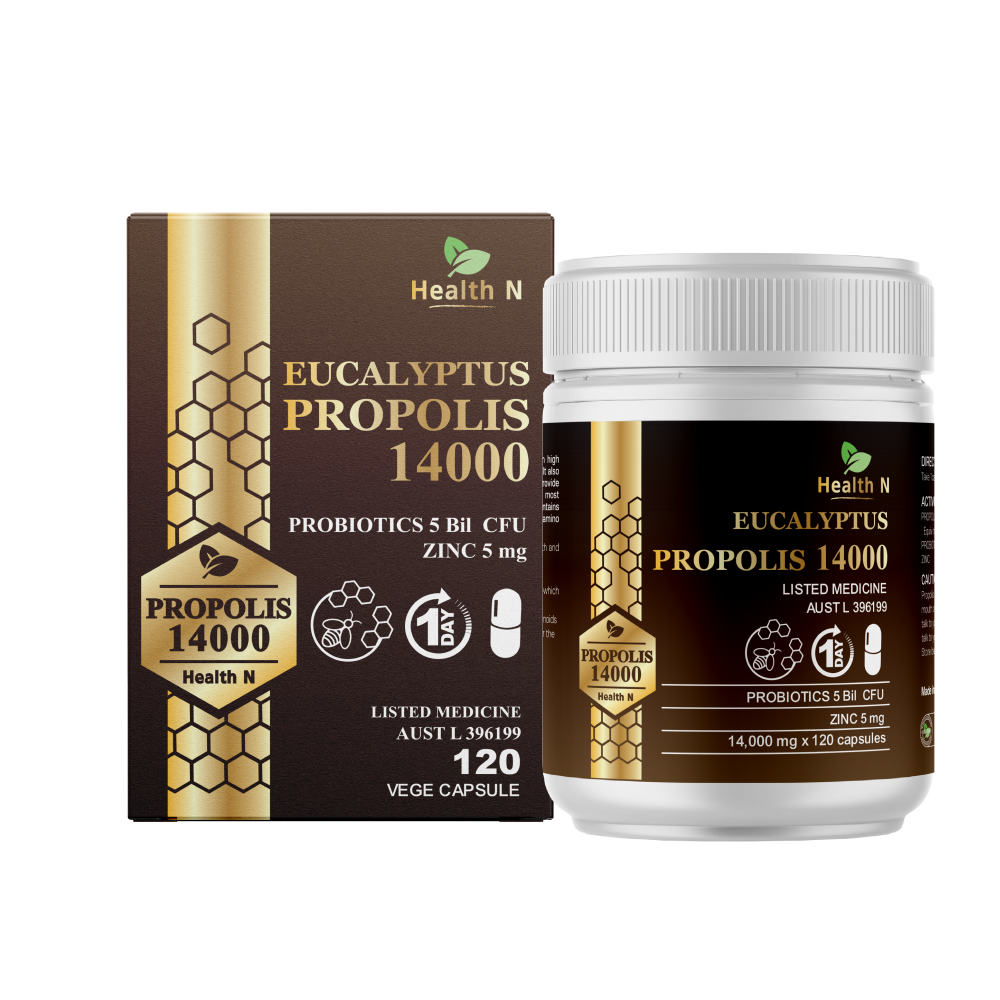 Health N Eucalyptus Propolis 14000 120Caps