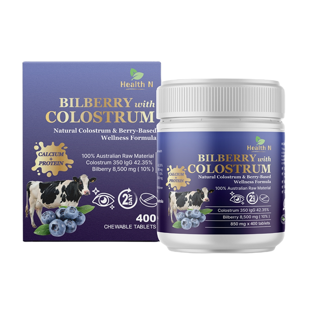 Health N Bilberry Colostrum 400Caps