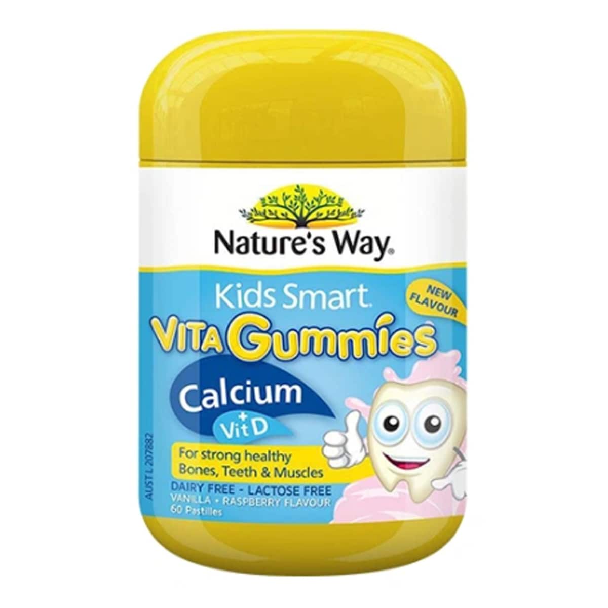 Nature's Way Kids Smart Vita Gummies Calcium + Vitamin D 60's front of pack