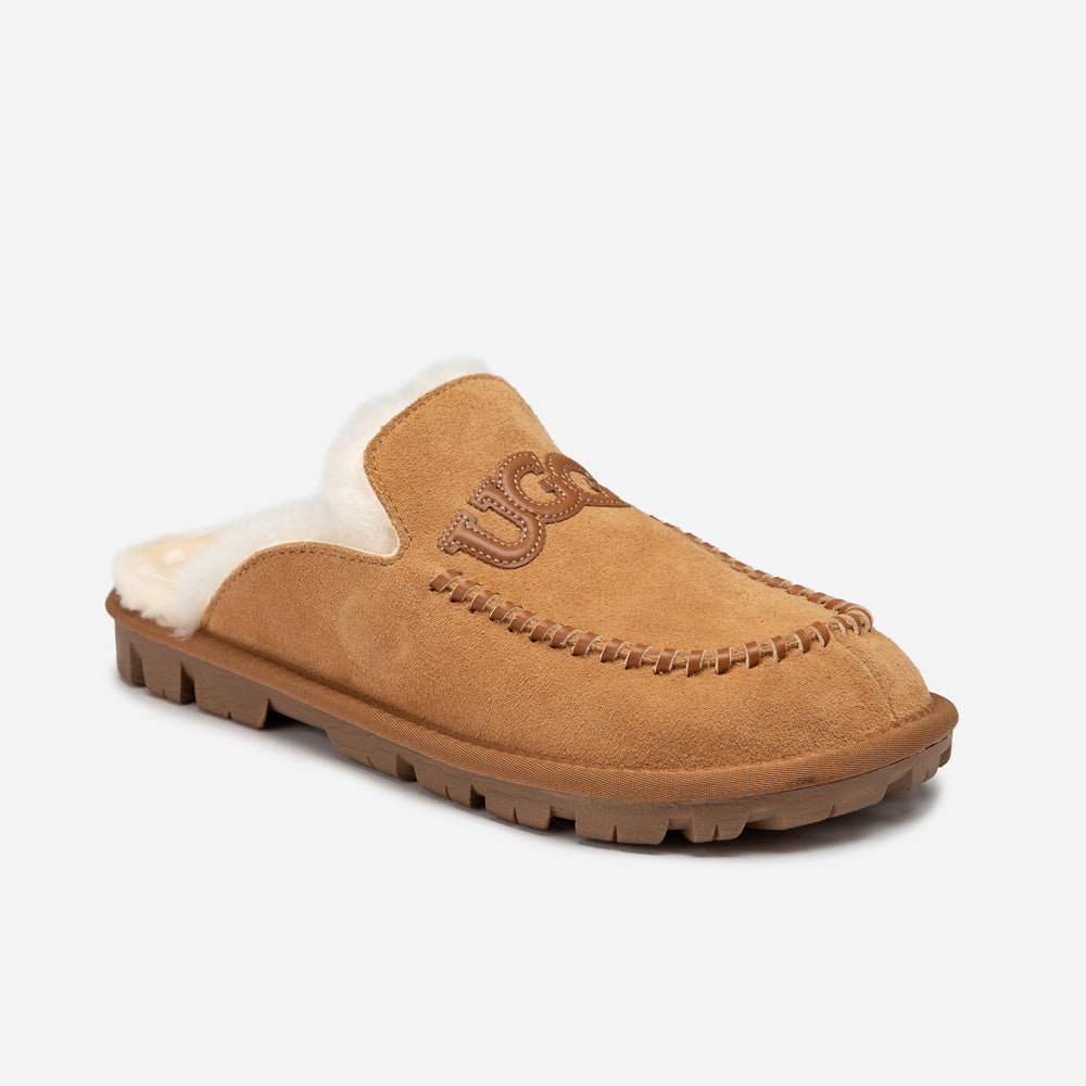 UGG 프리맨틀 스웨이드 로고 여성 슬리퍼 (OB936) 이미지 1