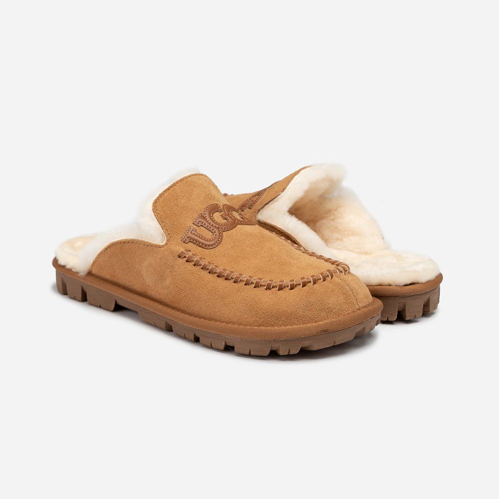 UGG 프리맨틀 스웨이드 로고 여성 슬리퍼 (OB936) 이미지 2