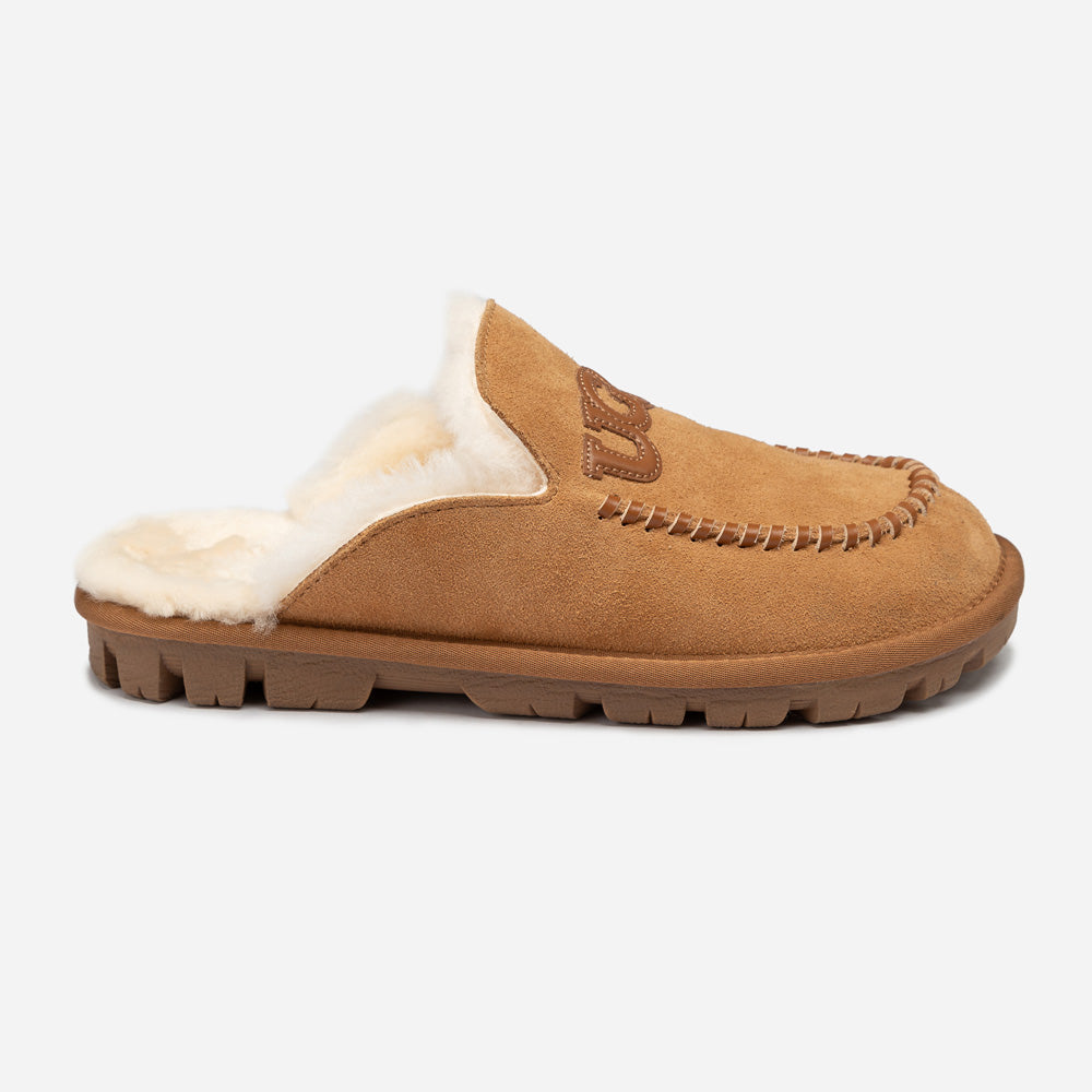 UGG 프리맨틀 스웨이드 로고 여성 슬리퍼 (OB936) 이미지 4