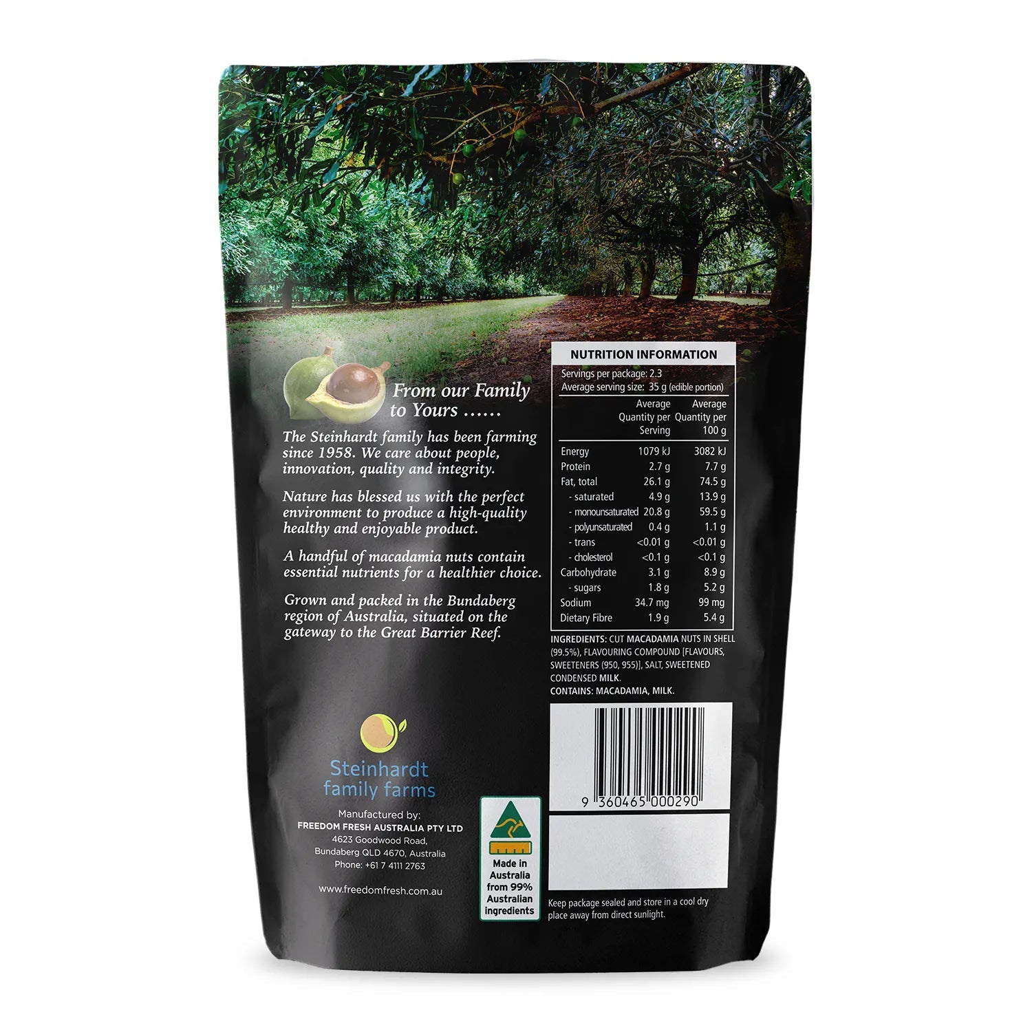 Happy Nut Macadamias Cinnamon 225g