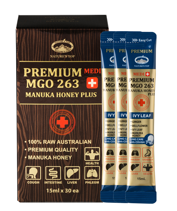 Nature's Top Manuka Honey Premium MGO 263+ Ivy Leaf 30 Sachets
