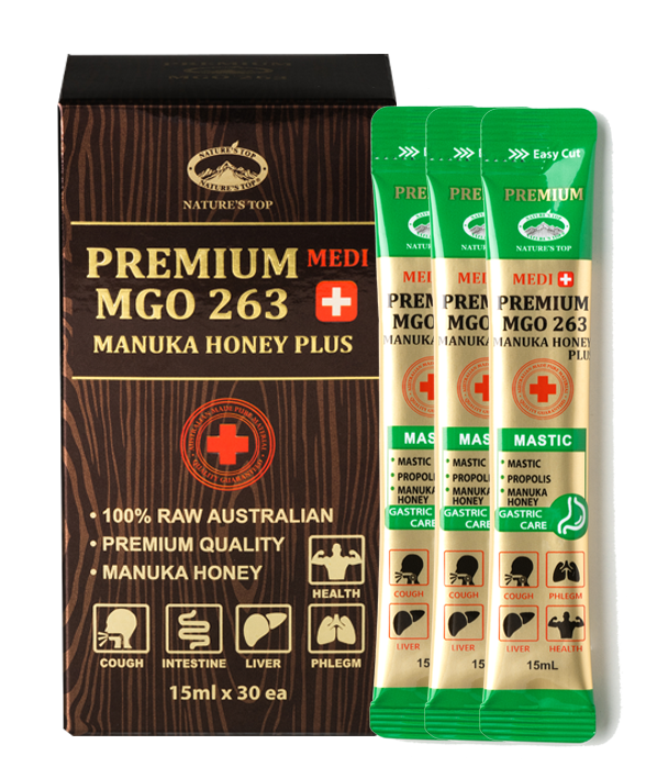 Nature's Top Manuka Honey Premium MGO 263+ Mastic 30 Sachets