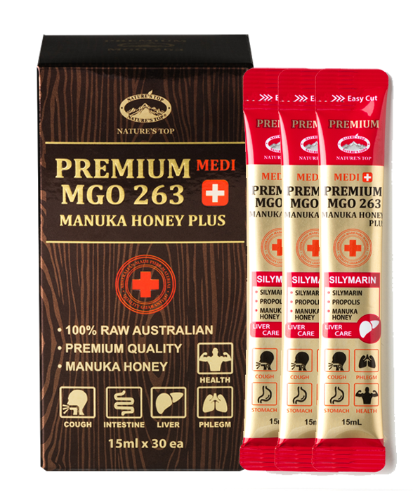 Nature's Top Manuka Honey Premium MGO 263+ Silymarin 30 Sachets