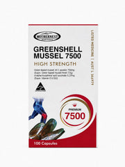 Mothernest Greenshell Mussel 7500 High Strength 100 Capsules front of pack
