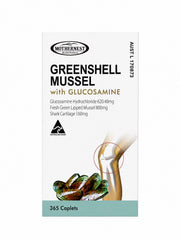 Mothernest Greenshell Mussel with Glucosamine 365 Caplets front of pack